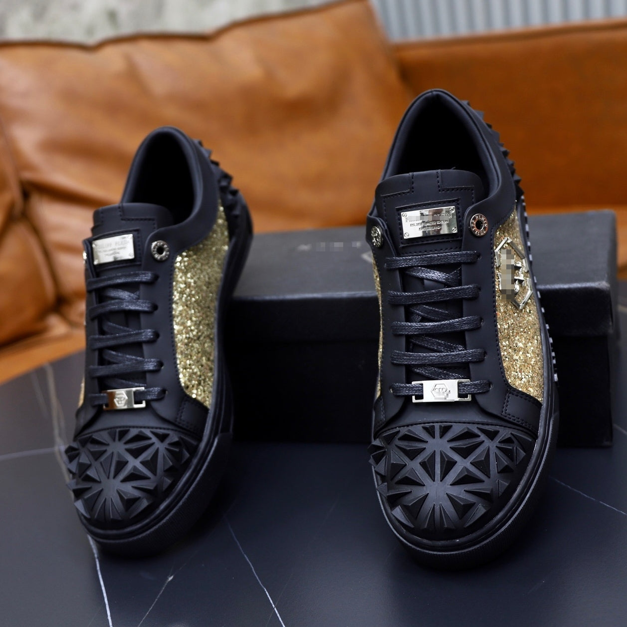 PP Men's new diamond lettering sneakers#18