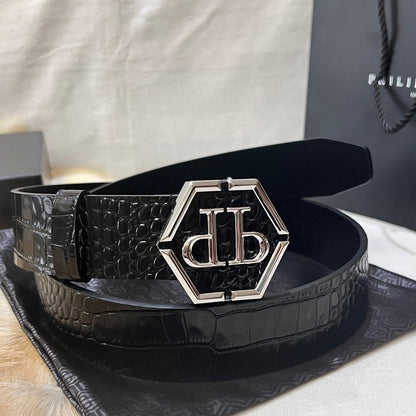 PP Leather Logo Belt#15