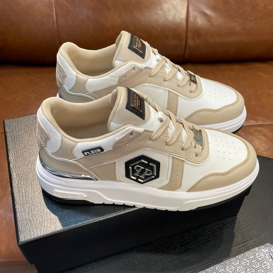 SOLA letter leather Sneakers