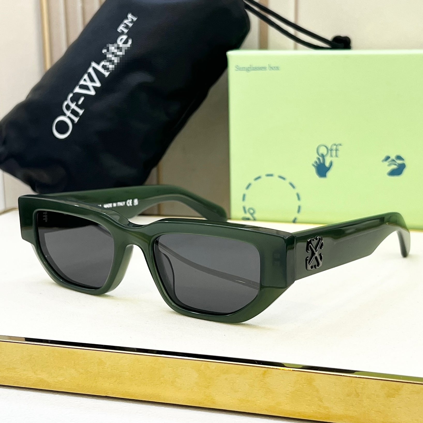 OFF-Whlte Arrow logo sunglasses#115