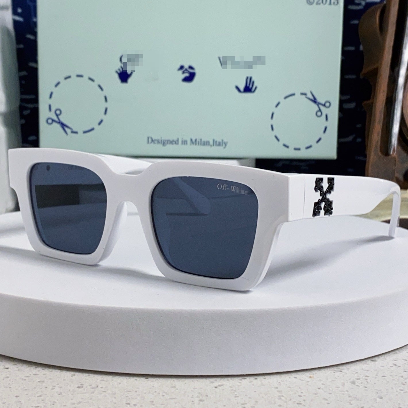 OFF-Whlte Arrow logo sunglasses#004