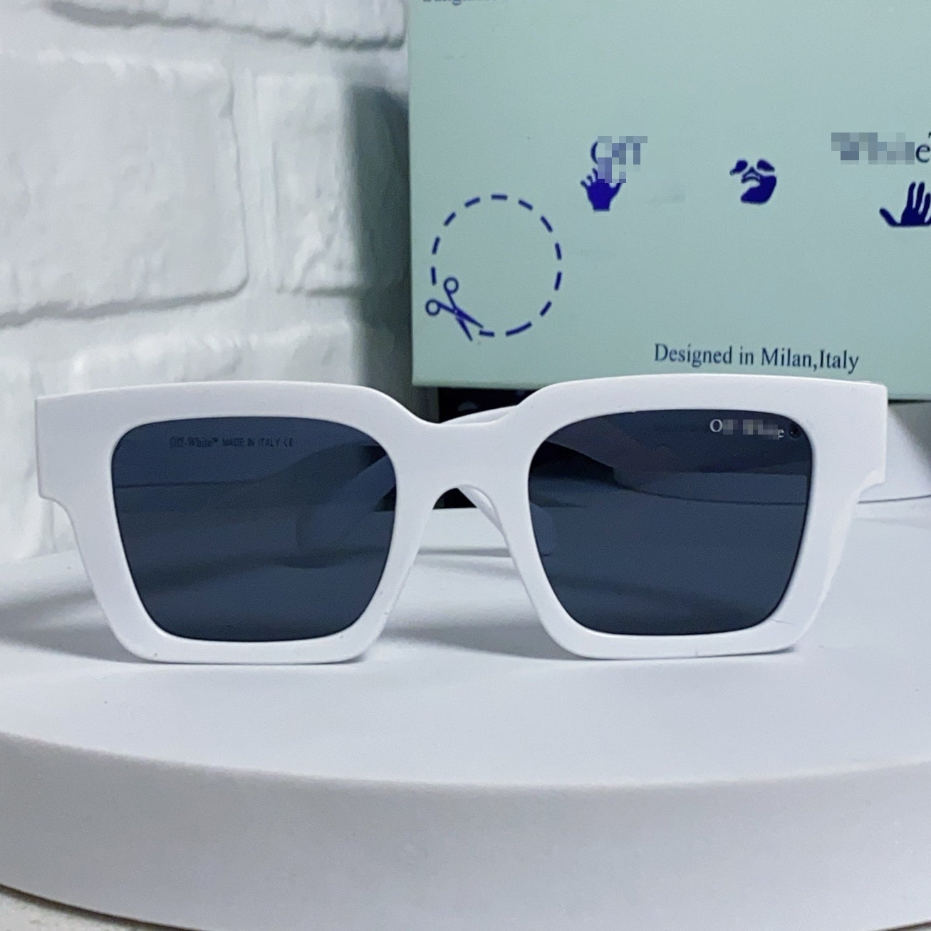 OFF-Whlte Arrow logo sunglasses#004