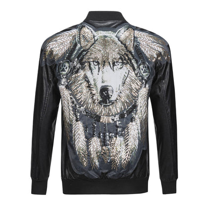 PP Wolf Totem Motorcycle Leather Jacket#22