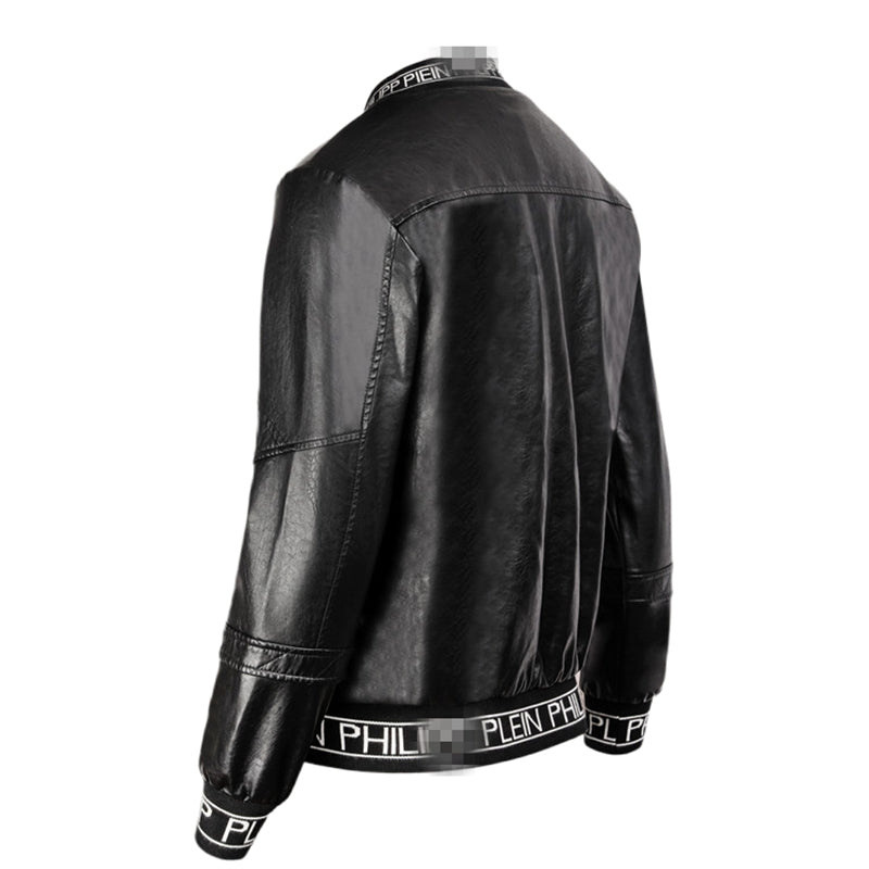 PP Letter Leather Jacket#6