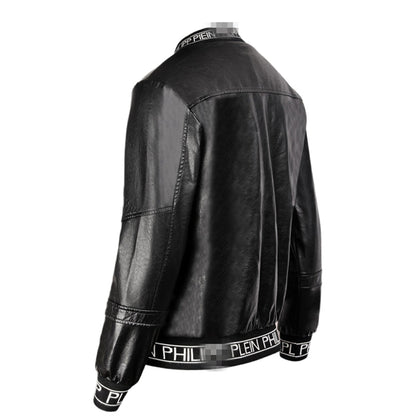 PP Letter Leather Jacket#6