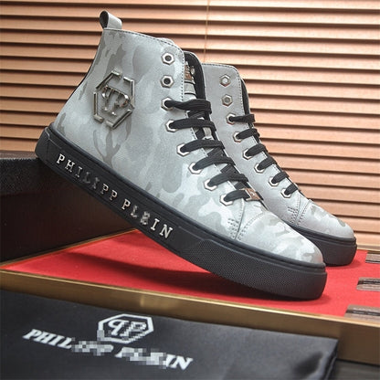 PP New Men's high-top leather Sneakers