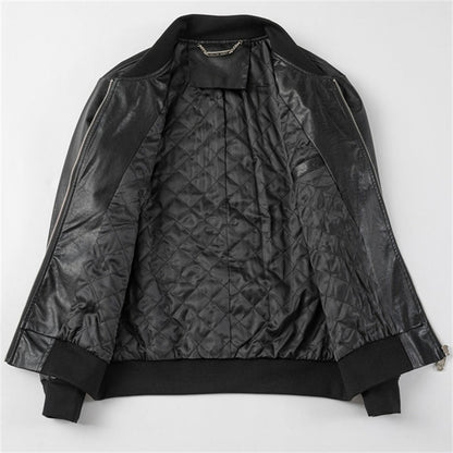 PP Seam Production Leather Jacket#8