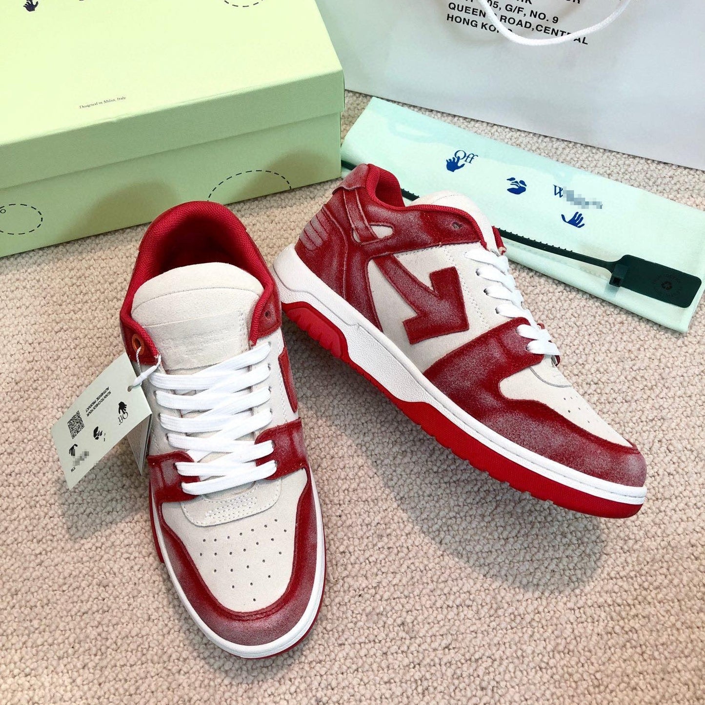 OFF-Whlte Genuine Leather Sports shoes#10