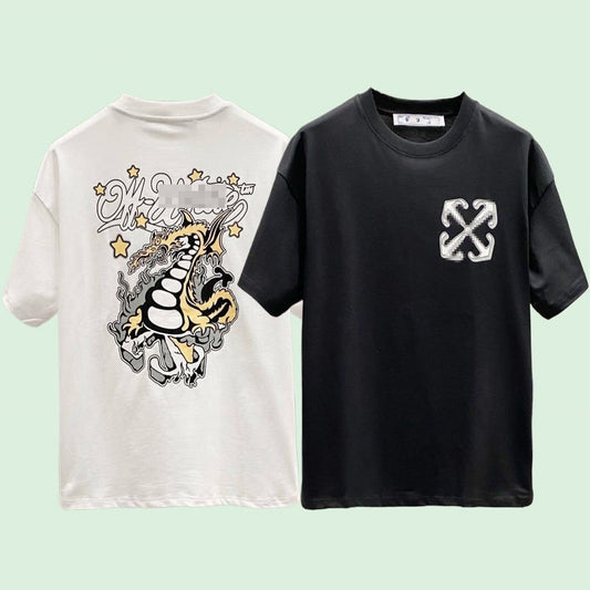 OFF-Whlte Arrow Logo Cotton T-shirt#27