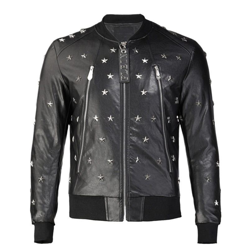 PP Star Studded Leather Jacket#17