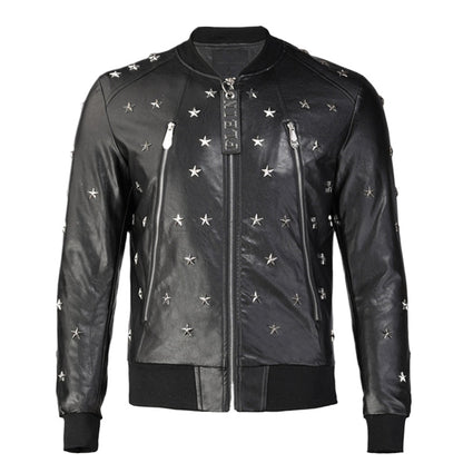 PP Star Studded Leather Jacket#17