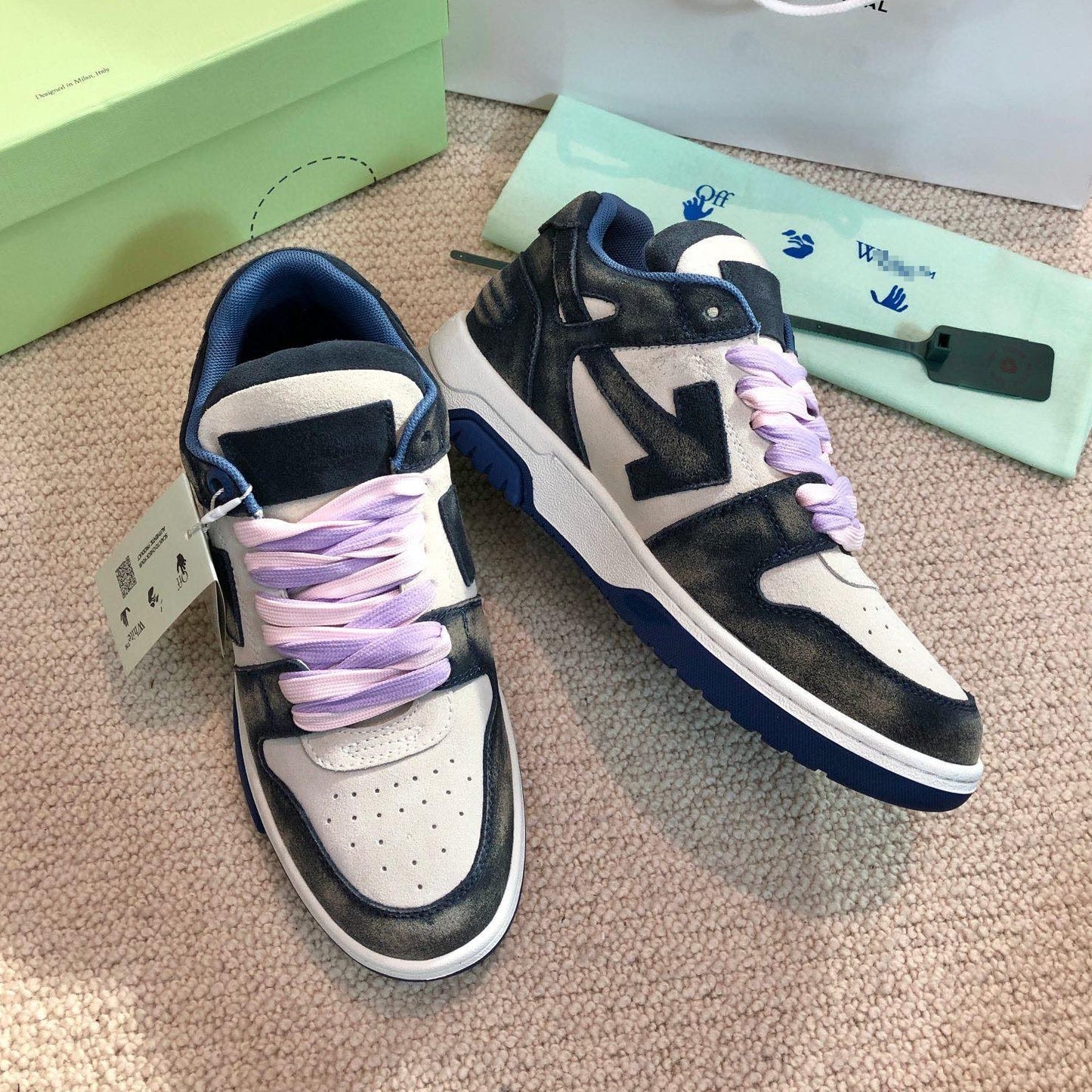 OFF-Whlte Genuine Leather Sports shoes#10