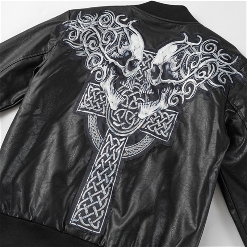 PP Seam Production Leather Jacket#8