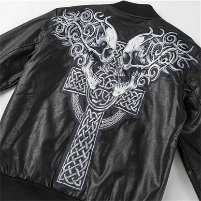 PP Seam Production Leather Jacket#8