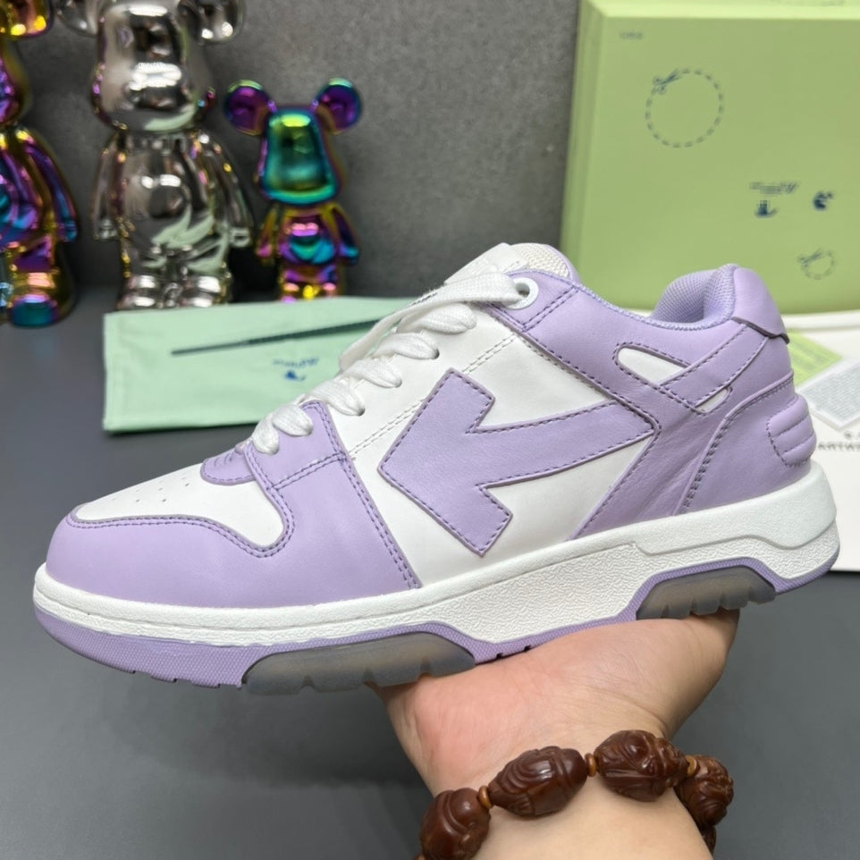 OFF-Whlte Arrow Logo Leather Sneakers #42