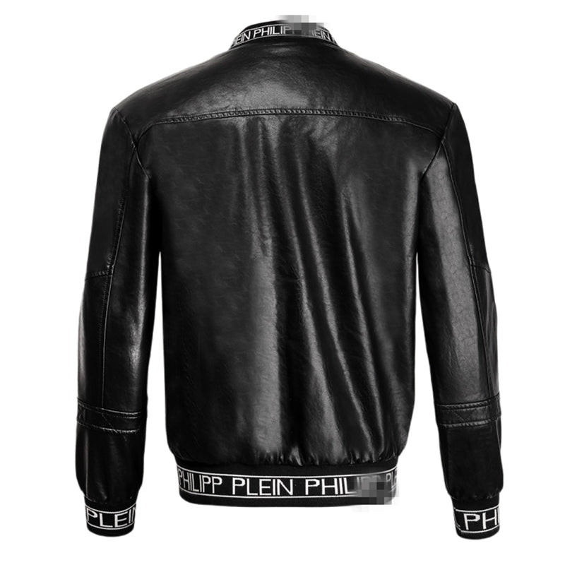 PP Letter Leather Jacket#6