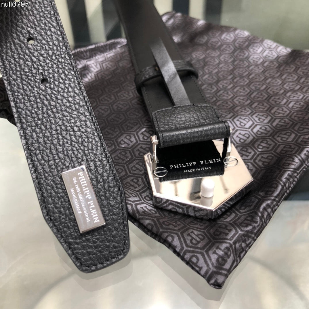 PP Leather Logo Belt#3