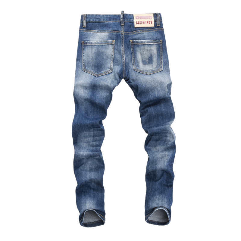 SOLA-DSQ2 New Man Casual Trousers Hole Jeans