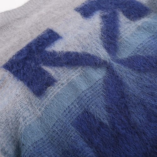 OFF-Whlte Intarsia Knit Sweater#3