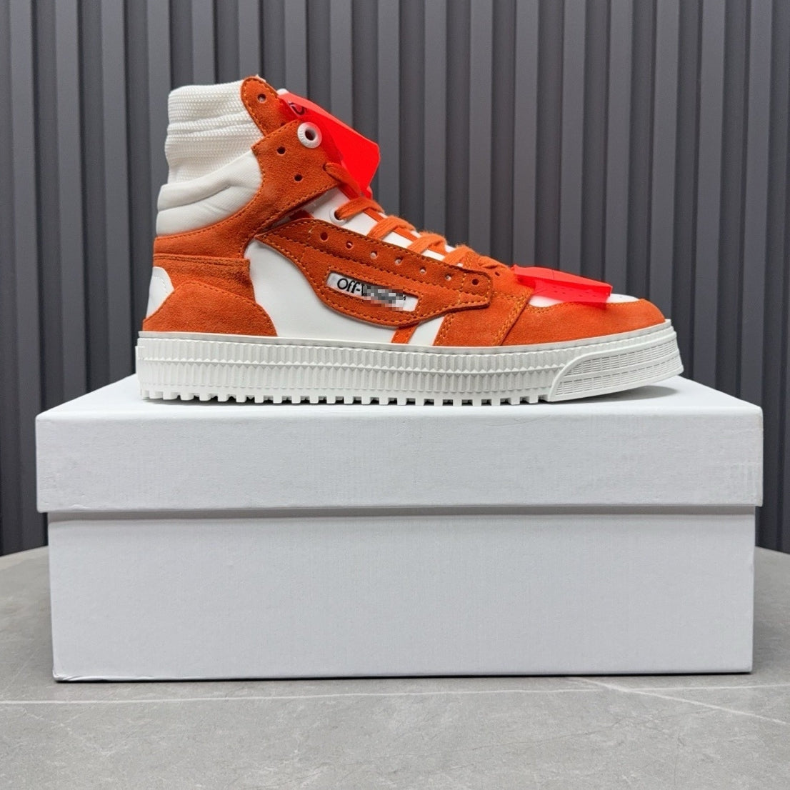 OFF-Whlte Arrow logo high-top sneakers#24