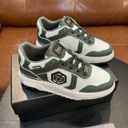 SOLA letter leather Sneakers