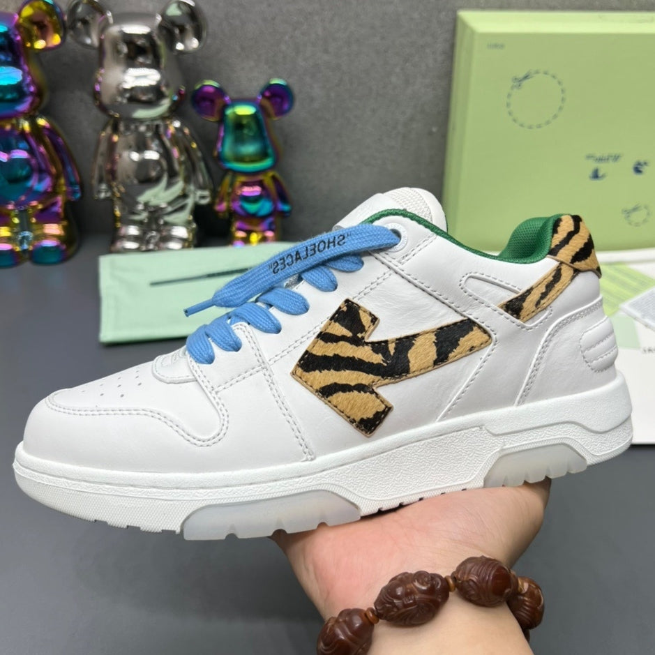 OFF-Whlte Arrow Logo Leather Sneakers #42