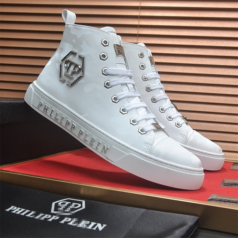 PP New Men's high-top leather Sneakers