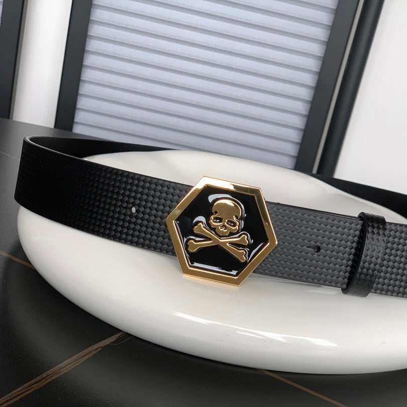 PP Leather Skull Belt#6