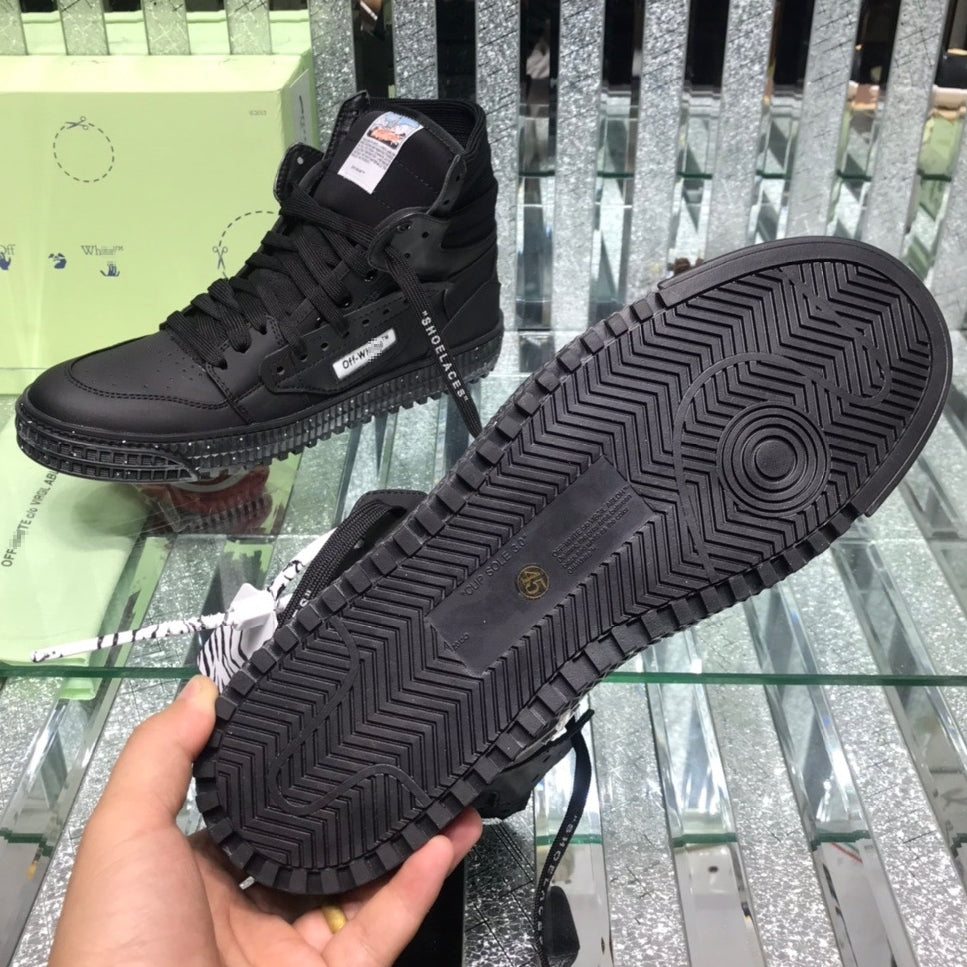 OFF-Whlte Arrow Logo Leather Sneakers #34