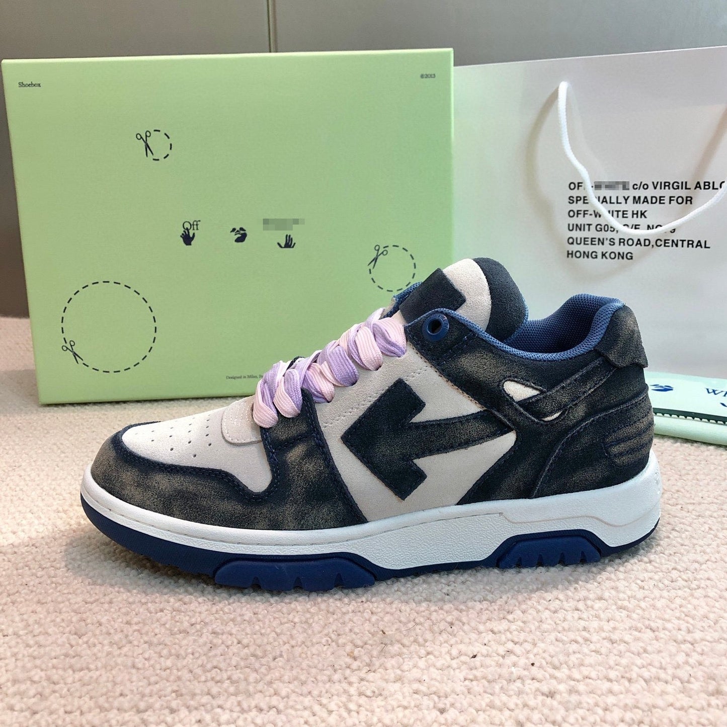 OFF-Whlte Genuine Leather Sports shoes#10