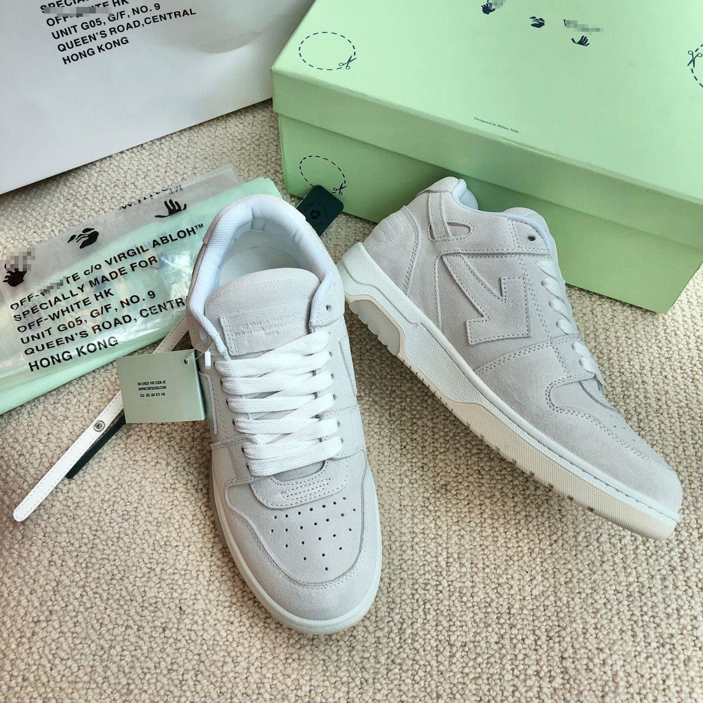 OFF-Whlte Genuine Leather Sports shoes#10