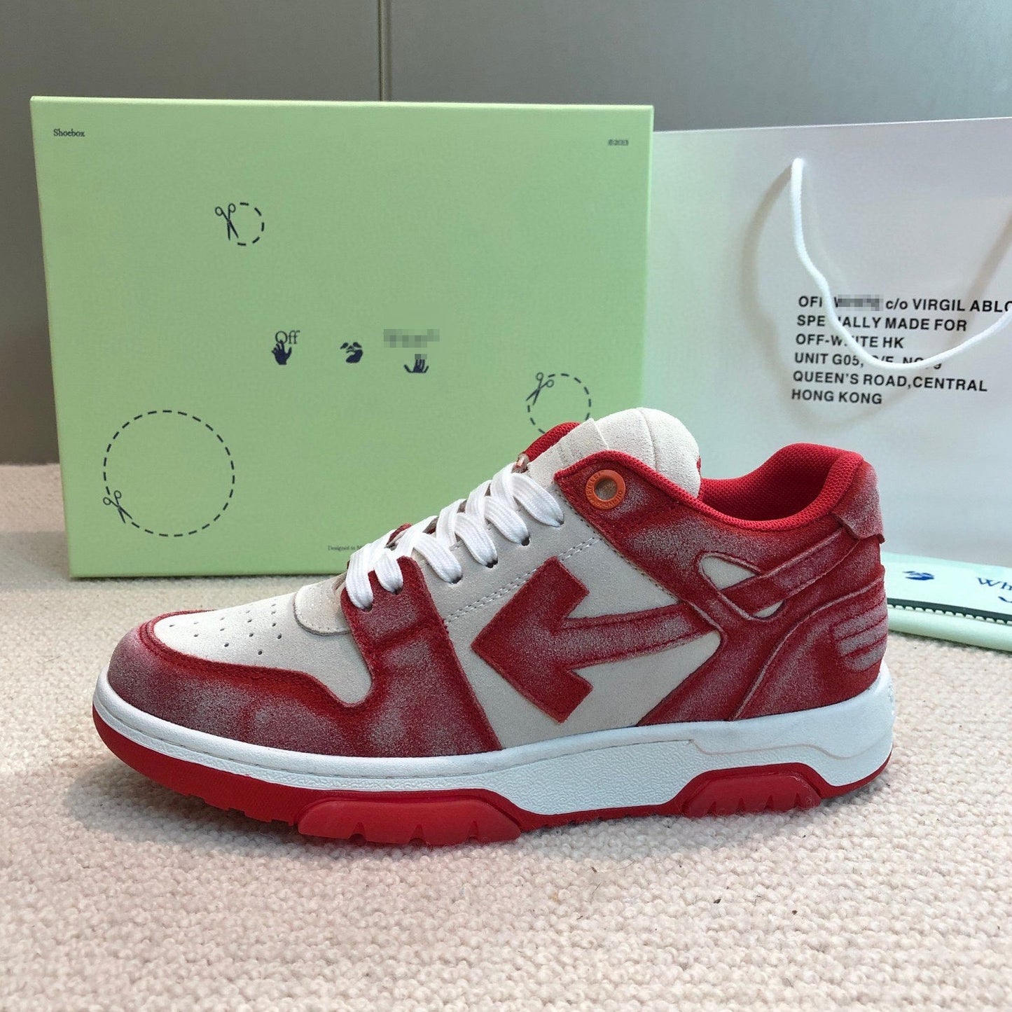 OFF-Whlte Genuine Leather Sports shoes#10