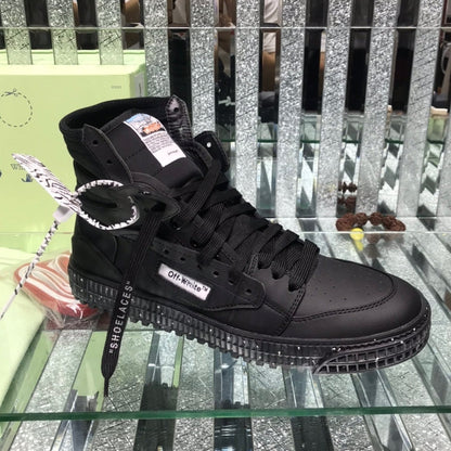 OFF-Whlte Arrow Logo Leather Sneakers #34