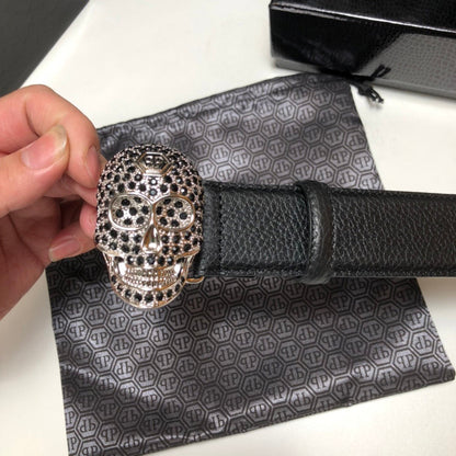 PP Leather Skull Belt#8