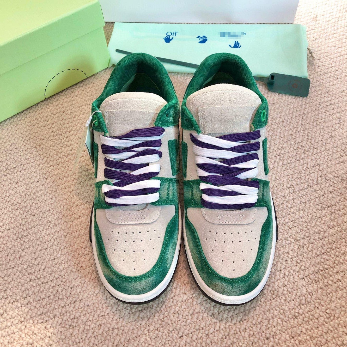 OFF-Whlte Genuine Leather Sports shoes#10