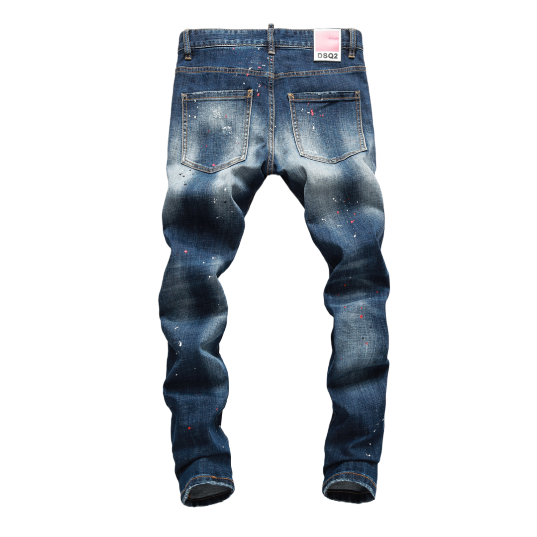SOLA-DSQ2 New Ripped casual pants Man Jeans