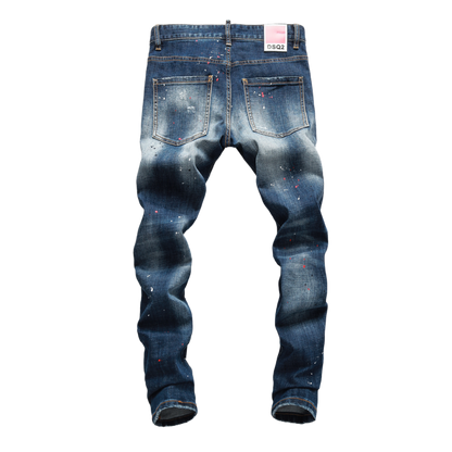 SOLA-DSQ2 New Ripped casual pants Man Jeans