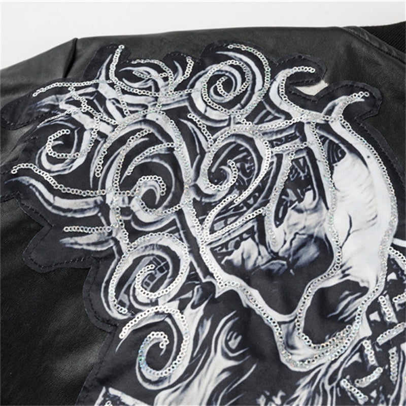 PP Seam Production Leather Jacket#8