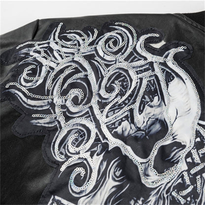 PP Seam Production Leather Jacket#8