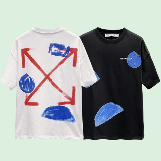 OFF-Whlte Arrow Logo Cotton T-shirt#32