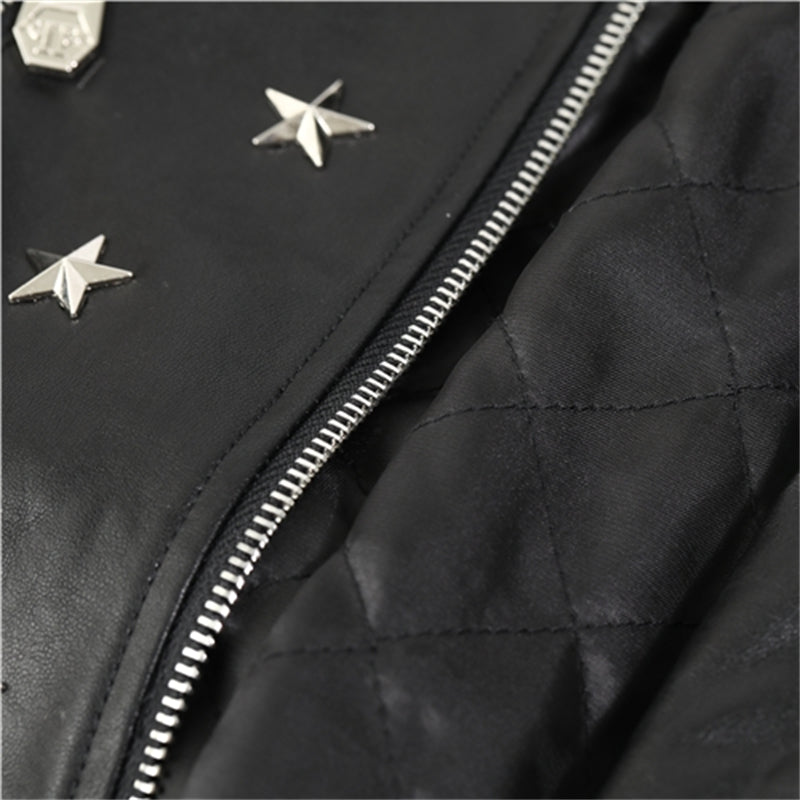 PP Star Studded Leather Jacket#17