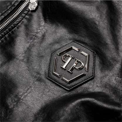 PP Letter Leather Jacket#6