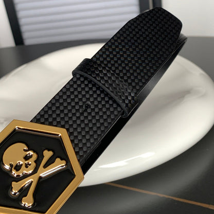 PP Leather Skull Belt#6