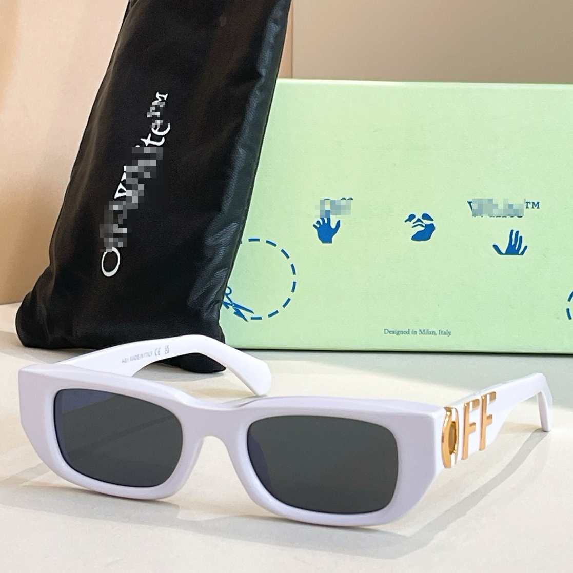 OFF-Whlte Arrow logo sunglasses#124