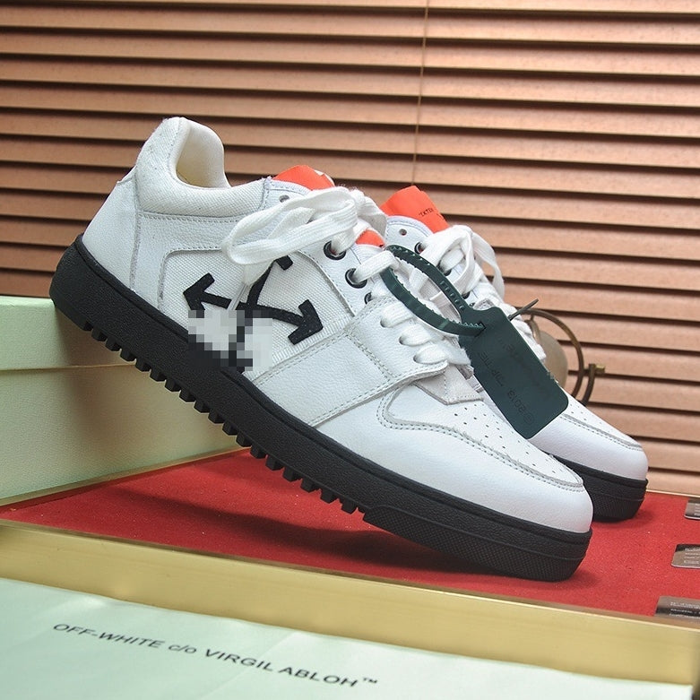 OFF-Whlte Genuine Leather Sports shoes#11