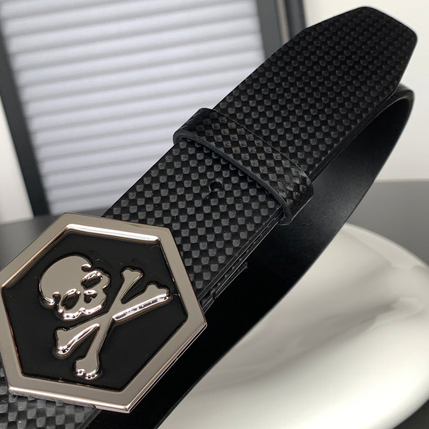 PP Leather Skull Belt#6