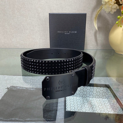 PP Leather Logo Belt#9