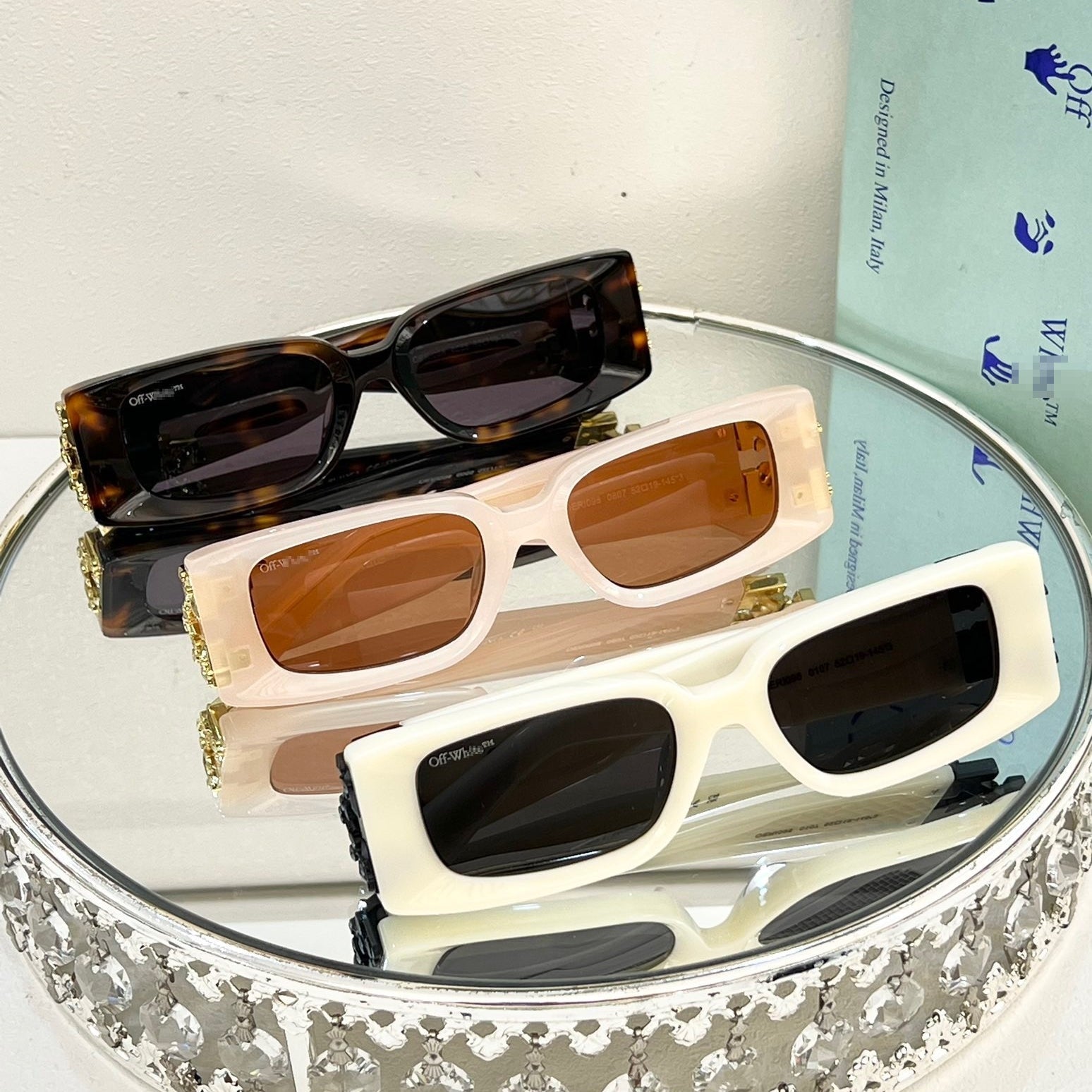 OFF-Whlte Arrow logo sunglasses#098