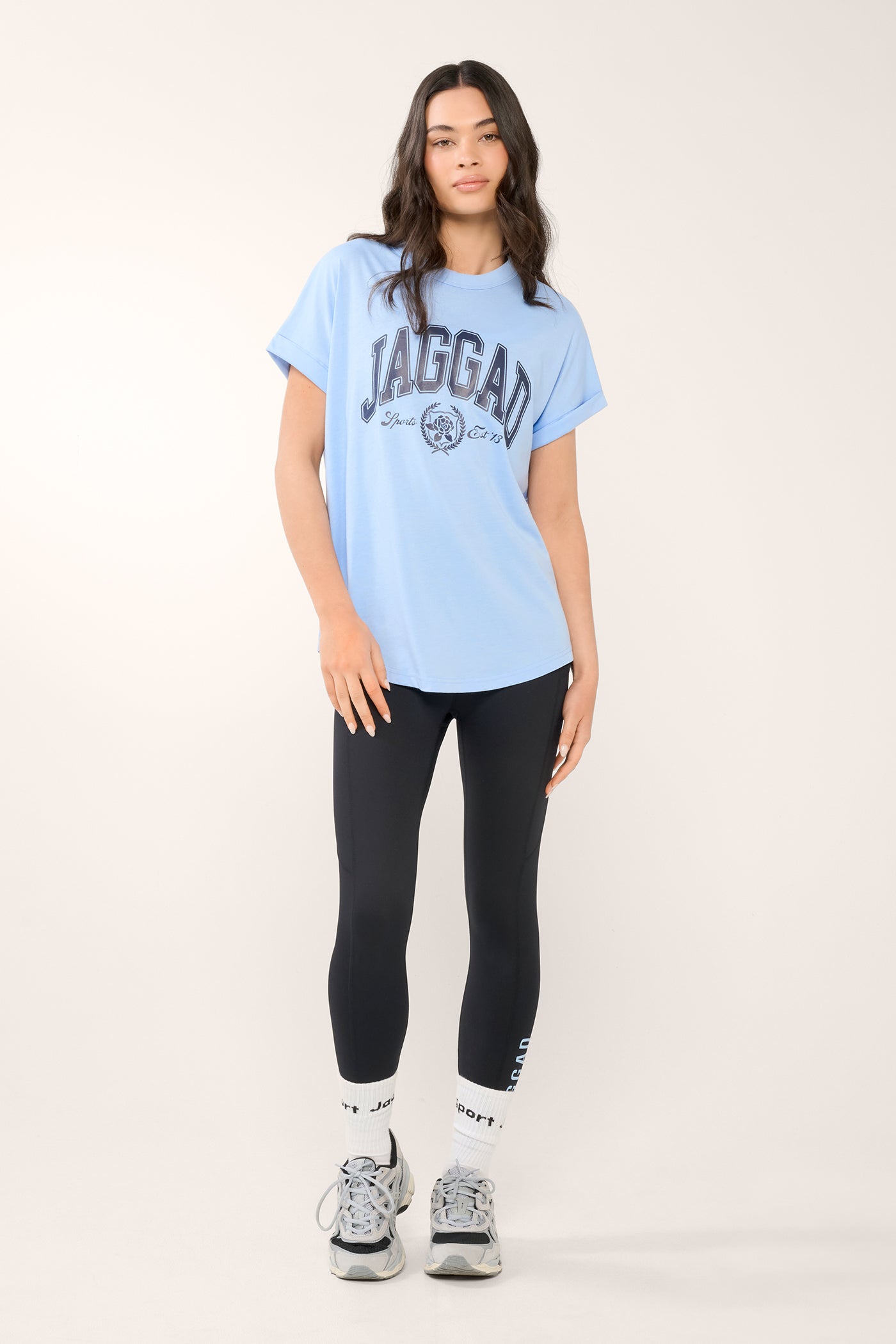 CHELSEA CITY CUFFED SLEEVE TEE BLUEBELL