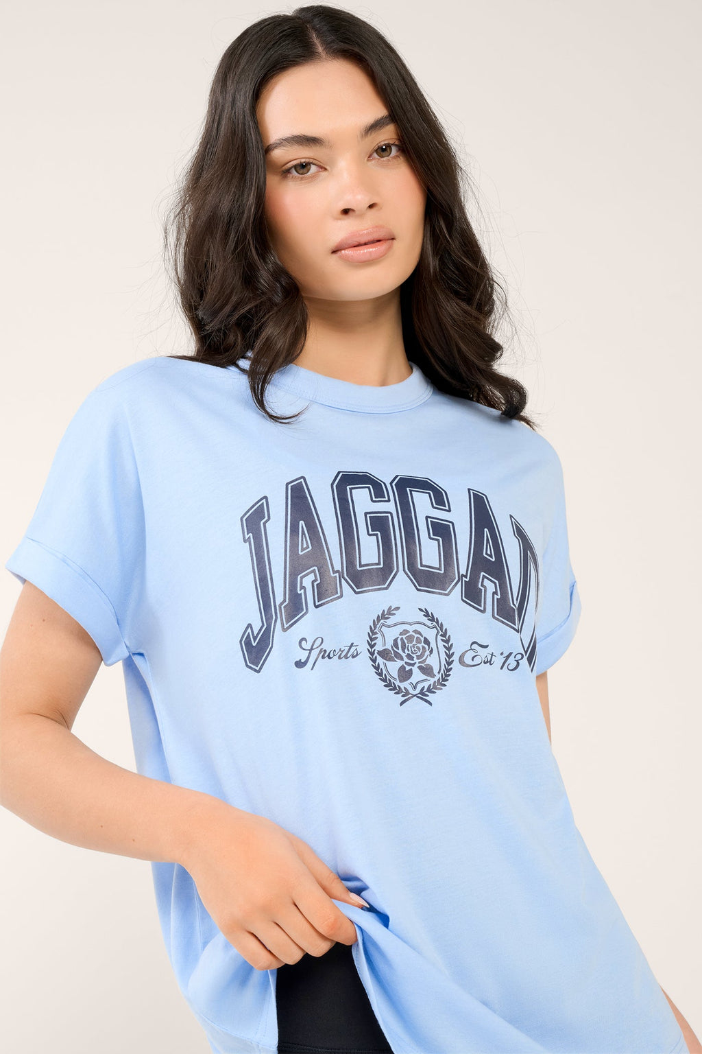 CHELSEA CITY CUFFED SLEEVE TEE BLUEBELL